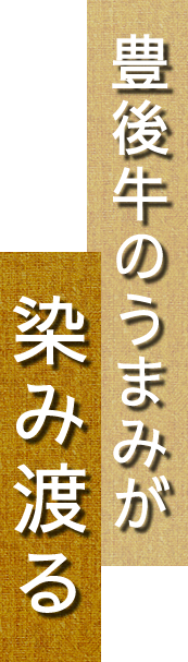 豊後牛のうまみが染み渡る